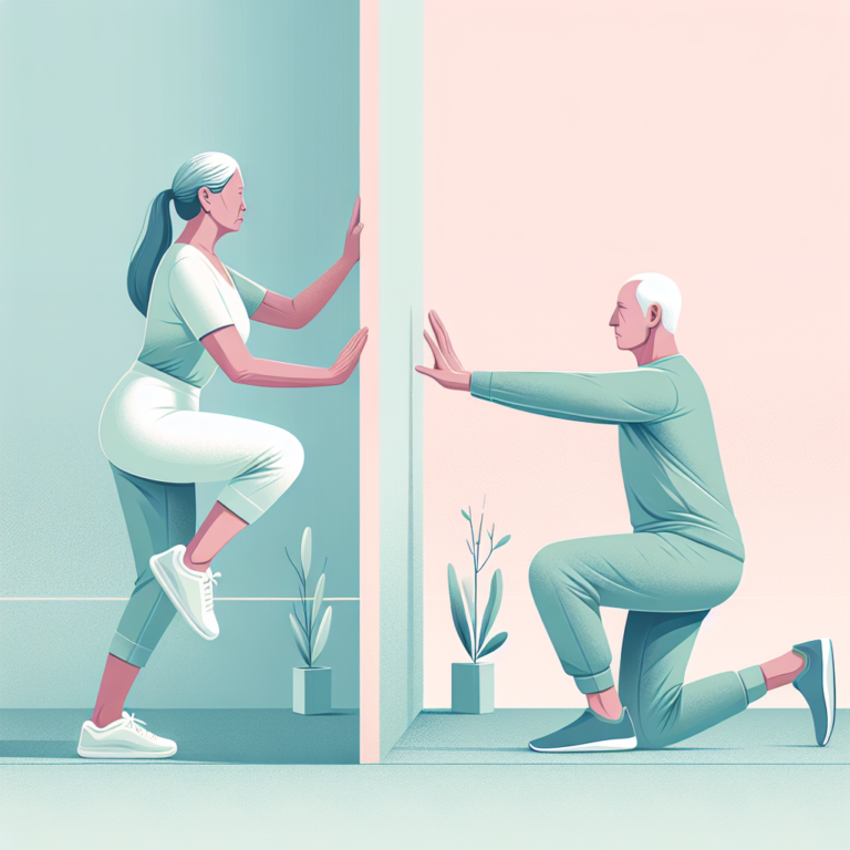 gradual wall-assisted balance exercises for elderly beginners