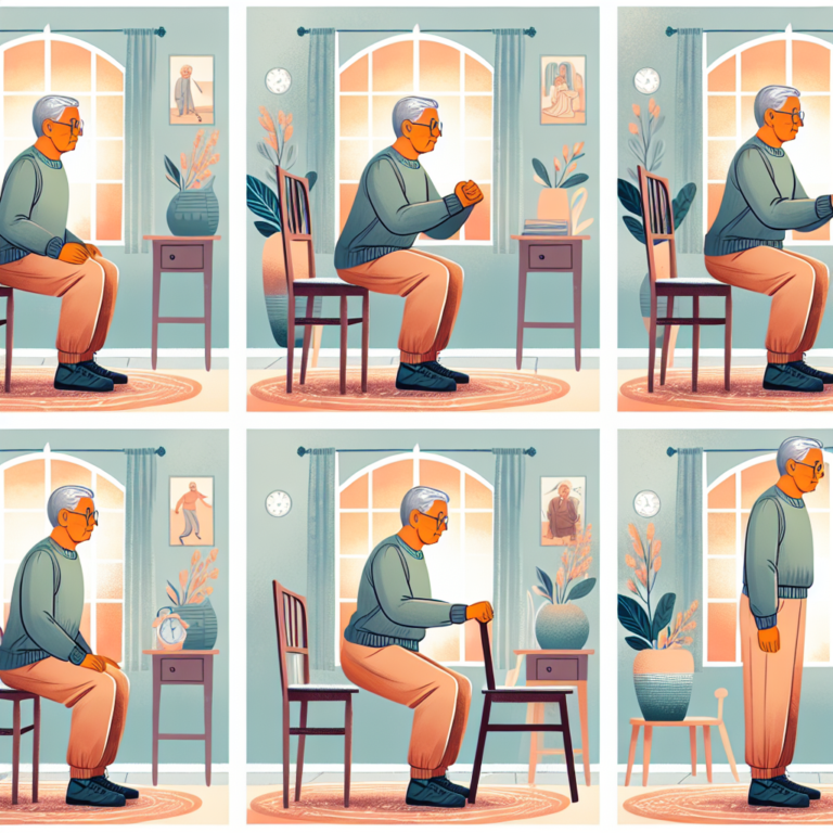 chair squat progression strategies for seniors at home
