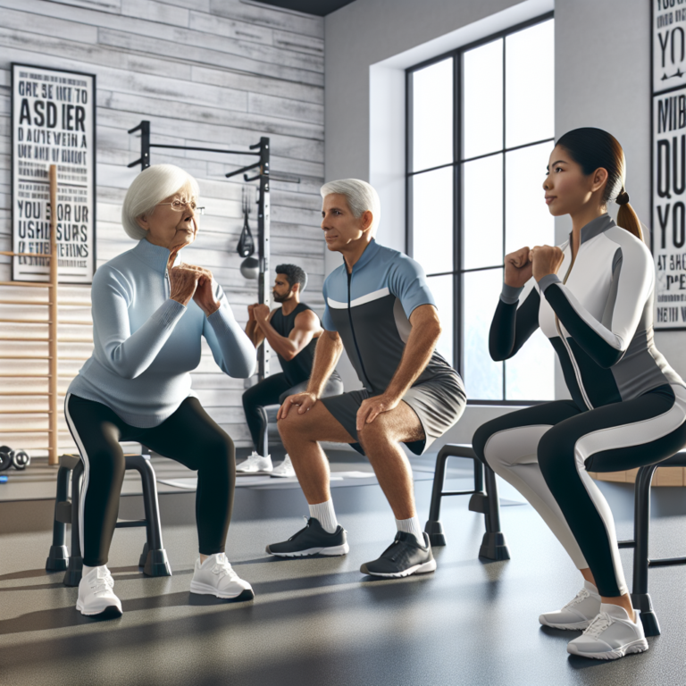 building lower body strength with chair squat challenges for seniors