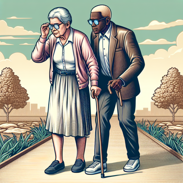 how poor vision affects senior balance and walking gait